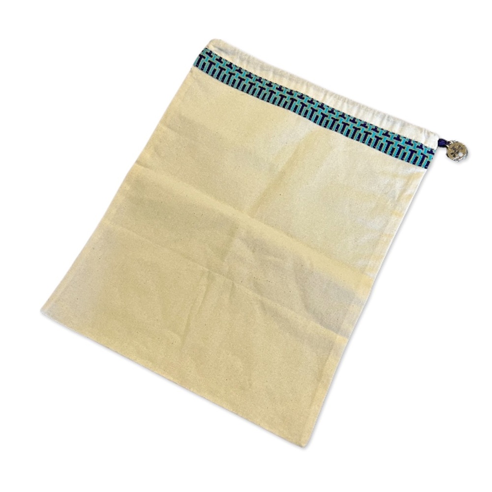 New TORY BURCH Cream Blue Logo Dust Bag NWOT